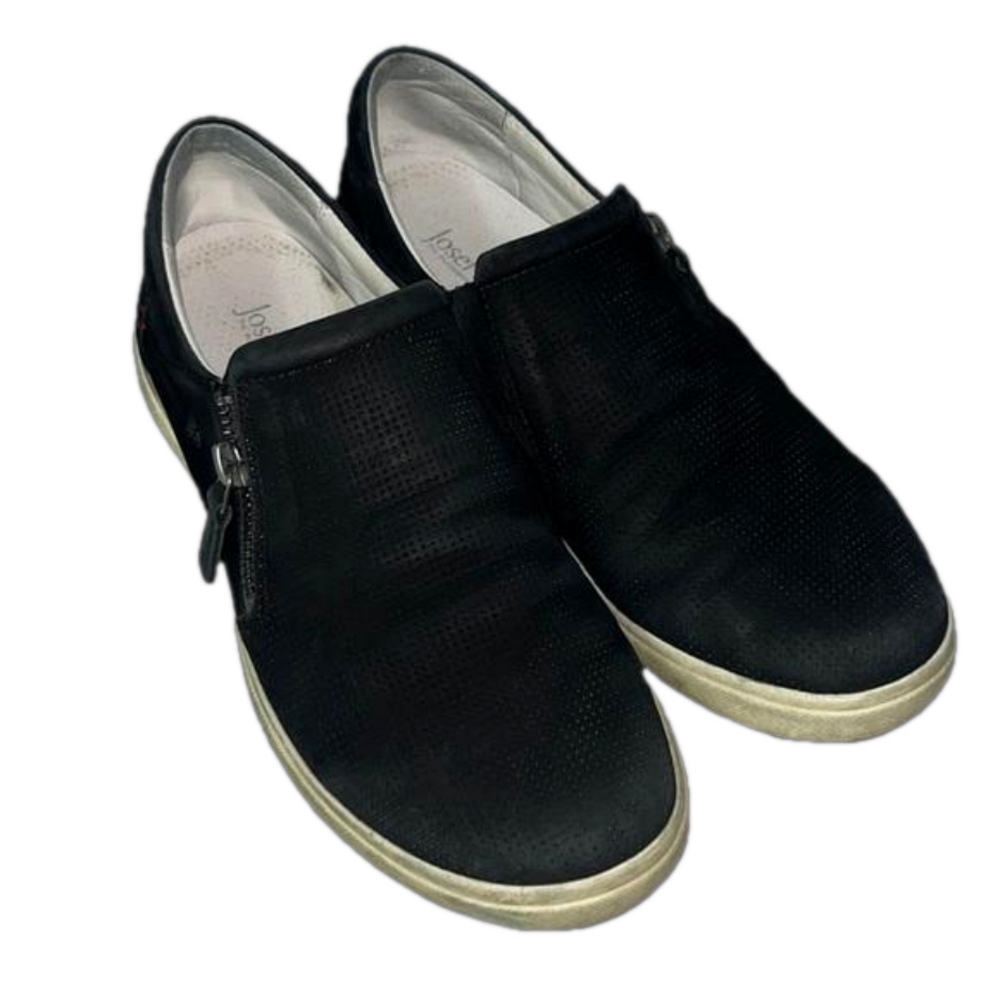 Josef Siebel Black Leather Sneakers